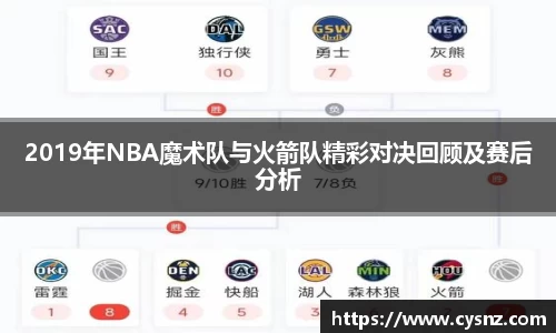 2019年NBA魔术队与火箭队精彩对决回顾及赛后分析